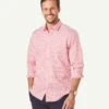 Tailored Easy Care Check Long Sleeve Shirt - RED