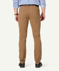 Modern Stretch 5 Pocket Pants - Tan -Urban Edge Clothing Sales 3 48389