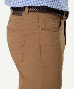 Modern Stretch 5 Pocket Pants - Tan -Urban Edge Clothing Sales 4 48390