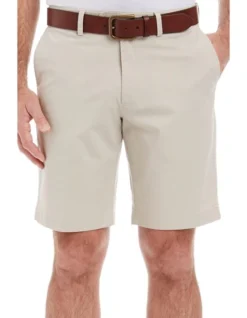 Comfort Stretch Twill Shorts Stone