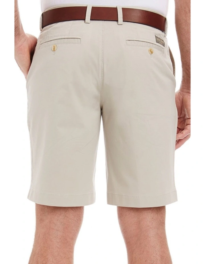 Comfort Stretch Twill Shorts Stone 2 Comfort Stretch Twill Shorts Stone - Image 2