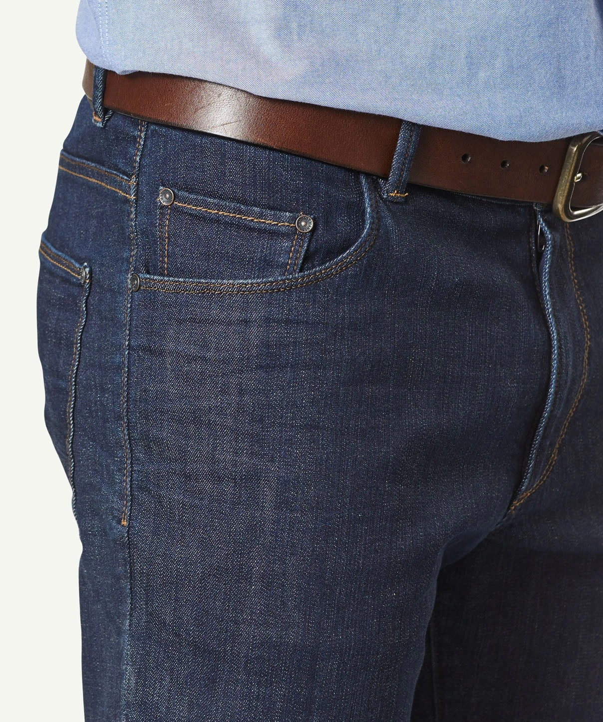 Straight Stretch Jeans - Dark Indigo 4 Straight Stretch Jeans - Dark Indigo - Image 4