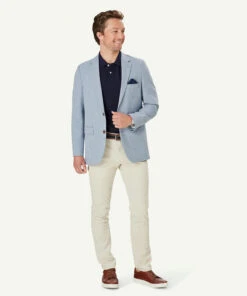 Performance Houndstooth Sports Jacket - Blue -Urban Edge Clothing Sales 5 48798