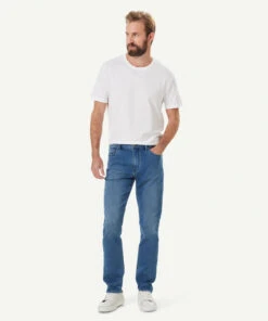 Merricks Knit Modern Fit Jeans - Washed Indigo -Urban Edge Clothing Sales 5 49797