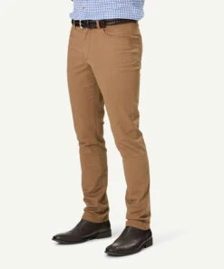 Modern Stretch 5 Pocket Pants - Tan -Urban Edge Clothing Sales 6 48391