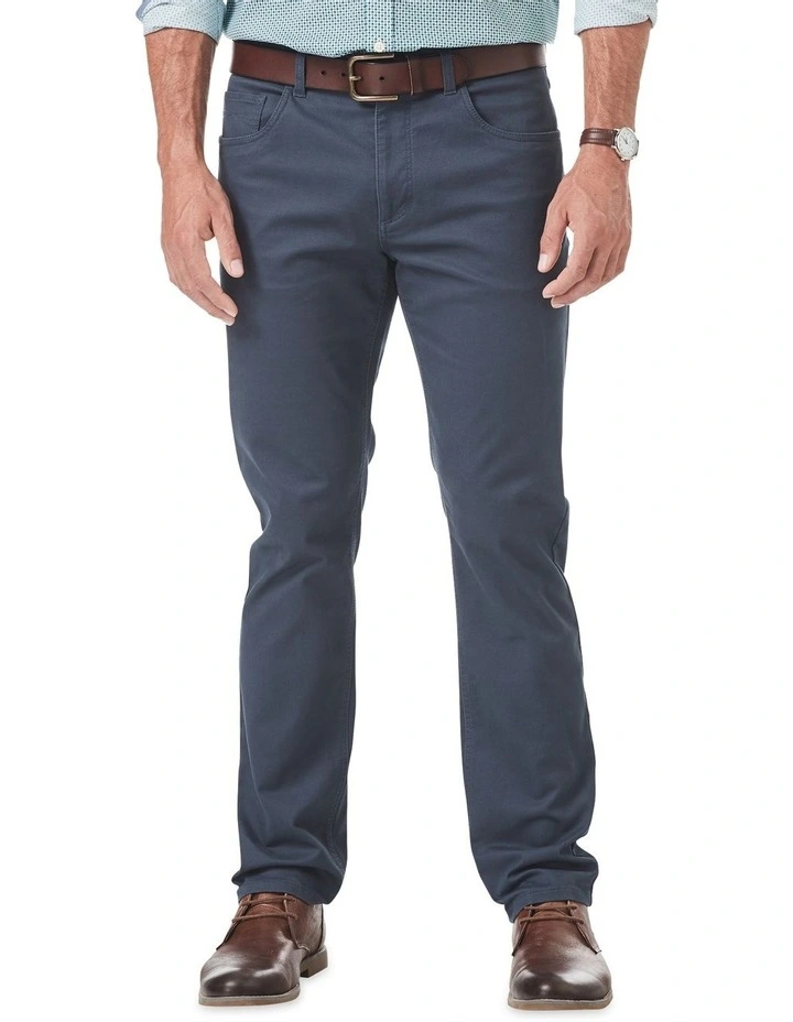 Stretch Bedford Cord Trouser Indigo 1 Stretch Bedford Cord Trouser Indigo