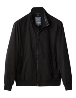 Soft Touch Harrington Bomber Jacket Black -Urban Edge Clothing Sales 847842130 6 720x928
