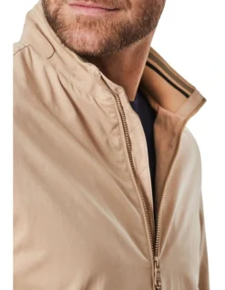 Soft Touch Harrington Bomber Jacket Tan -Urban Edge Clothing Sales 847842220 4 720x928