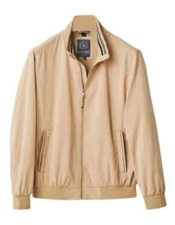 Soft Touch Harrington Bomber Jacket Tan -Urban Edge Clothing Sales 847842220 6 720x928