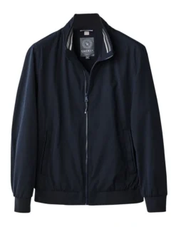 Soft Touch Harrington Bomber Jacket Navy -Urban Edge Clothing Sales 847842310 6 720x928