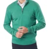 High Flex Half Zip Knit Green