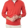 High Flex Half Zip Knit Red