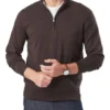 High Flex Half Zip Knit Chocolate