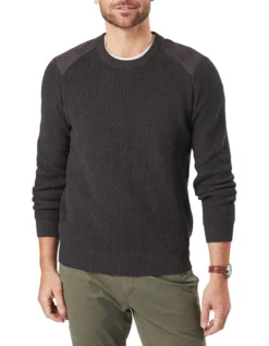 Chunky Fishermans Crew Charcoal