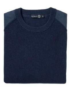 Chunky Fishermans Crew Knit French Navy 7 Chunky Fishermans Crew Knit French Navy -Urban Edge Clothing Sales 891298990 4 720x928