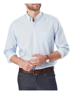 Casual Geo Print Pale Blue