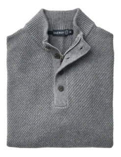 Twisted Yarn 1/2 Zip Knit Charcoal 7 Twisted Yarn 1/2 Zip Knit Charcoal -Urban Edge Clothing Sales 891435700 4 720x928
