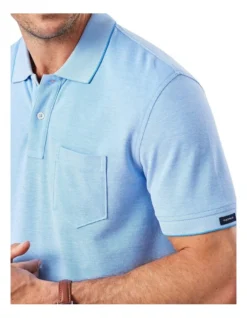 Oxford Pocket Polo In Blue -Urban Edge Clothing Sales 930699910 3 720x928