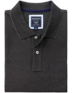 Oxford Pocket Polo In Charcoal -Urban Edge Clothing Sales 930700000 4 720x928