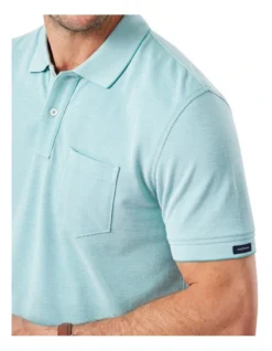 Oxford Pocket Polo In Green 6 Oxford Pocket Polo In Green -Urban Edge Clothing Sales 930700090 3 720x928