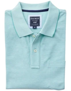 Oxford Pocket Polo In Green 7 Oxford Pocket Polo In Green -Urban Edge Clothing Sales 930700090 4 720x928