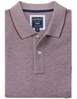 Oxford Pocket Polo In Burgundy -Urban Edge Clothing Sales 930700360 4 720x928
