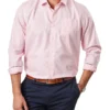 Non-Iron Check Long Sleeve Shirt In Pink