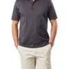 Smart Jacquard Pique Polo In Dark Olive