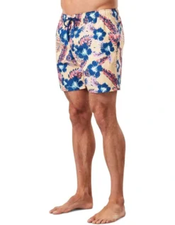 Hibiscus Swim Short In Orange -Urban Edge Clothing Sales 930704590 3 720x928