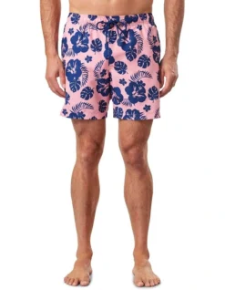 Tropical Swim Short In Pink