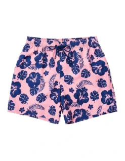 Tropical Swim Short In Pink -Urban Edge Clothing Sales 930704770 4 720x928