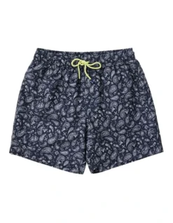 Paisley Swim Short In Navy -Urban Edge Clothing Sales 930704860 4 720x928
