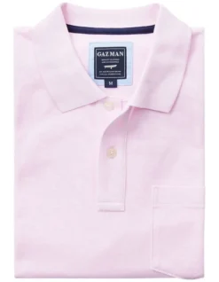 Oxford Pocket Polo In Pale Pink -Urban Edge Clothing Sales 930705220 4 720x928