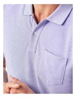 Oxford Pocket Polo In Violet -Urban Edge Clothing Sales 930759310 3 720x928