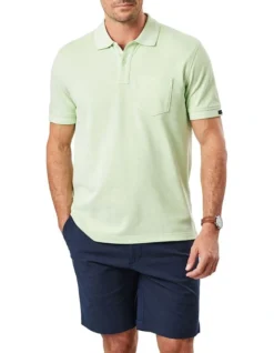 Oxford Pocket Polo In Lime