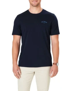 Heritage Logo Tee In Navy
