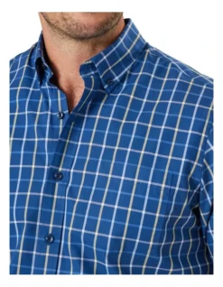 Easy Care Check Short Sleeve In Navy 6 Easy Care Check Short Sleeve In Navy -Urban Edge Clothing Sales 930760570 3 720x928