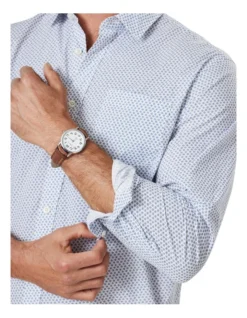 Casual Mini Floral Print Long Sleeve Shirt In Blue 6 Casual Mini Floral Print Long Sleeve Shirt In Blue -Urban Edge Clothing Sales 930762370 3 720x928