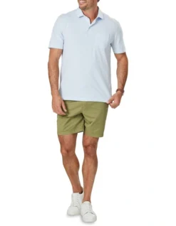 Comfort Stripe Polo In Sky Blue -Urban Edge Clothing Sales 930763360 3 720x928