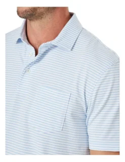 Comfort Stripe Polo In Sky Blue -Urban Edge Clothing Sales 930763360 4 720x928