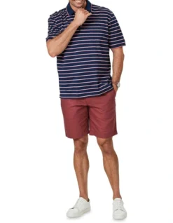 Smart Tri-Stripe Polo In Navy -Urban Edge Clothing Sales 930763540 3 720x928