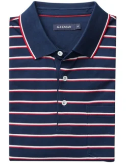 Smart Tri-Stripe Polo In Navy -Urban Edge Clothing Sales 930763540 5 720x928