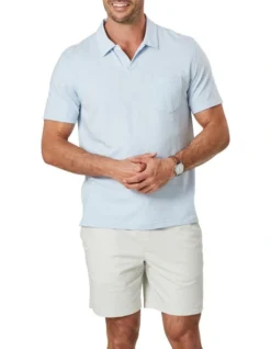 Resort Polo In Sky Blue