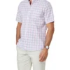 Easy Care Slub Check Short Sleeve Shirt In Pink/Blue