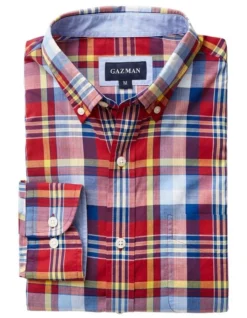 Casual Slub Check Long Sleeve Shirt In Multi -Urban Edge Clothing Sales 930765250 4 720x928