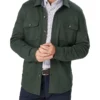 Comfort Shacket In Green