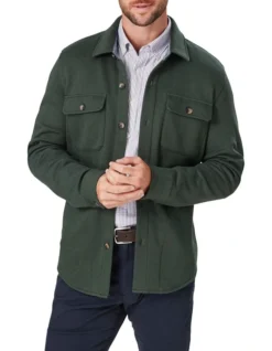 Comfort Shacket In Green