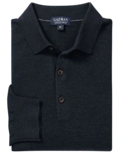 Merino Knit Polo In Grey -Urban Edge Clothing Sales 978387220 4 720x928