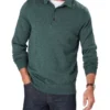 Merino Knit Polo In Green