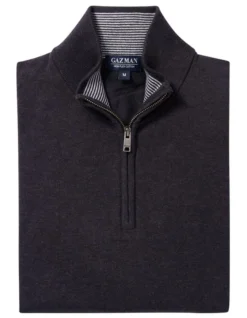 High Flex Half Zip In Charcoal -Urban Edge Clothing Sales 978387670 4 720x928